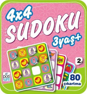4x4 Sudoku-2 - Pötikare Yayınları - Kitap - Bazarys USA Turkish Store