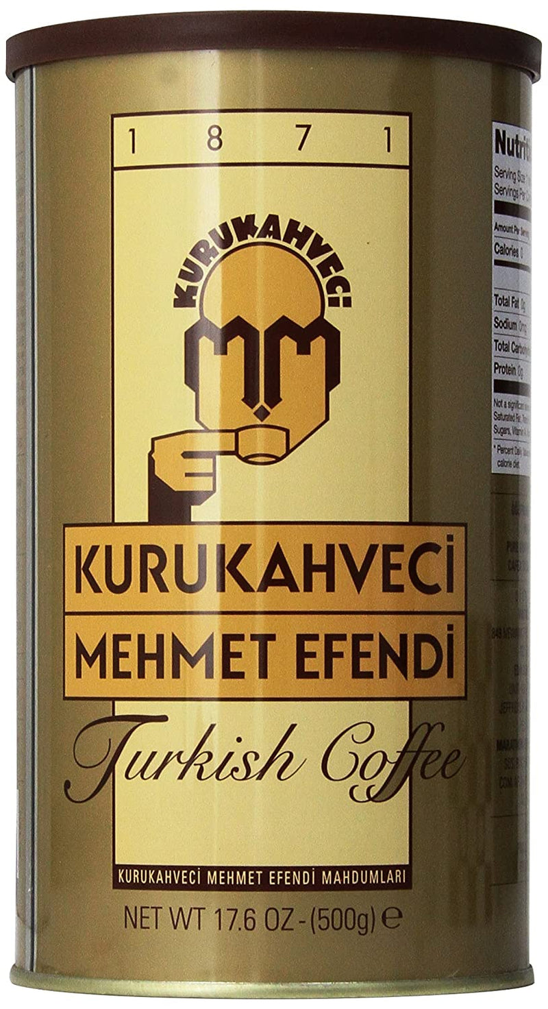 Kurukahveci Mehmet Efendi Turkish Coffee, 17.6 Ounce (500 gr) - Mehmet Efendi - Coffee - Bazarys USA Turkish Store