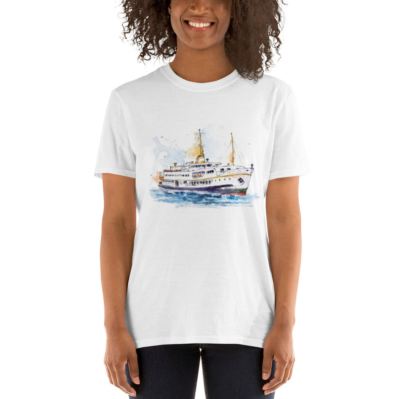 Bosphorus Ships Istanbul Turkey Short-Sleeve Unisex T-Shirt - Bazarys - Bazarys USA Turkish Store